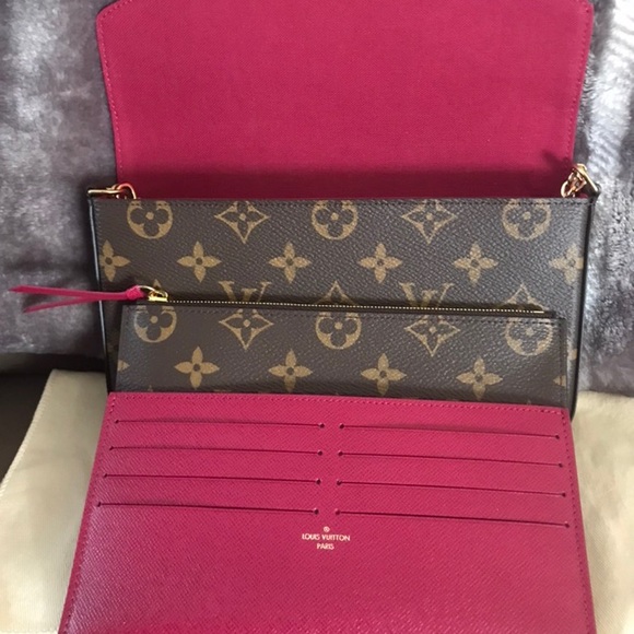 Authentic 💯 Felicie zipper pouch ONLY. - Picture 2 of 3